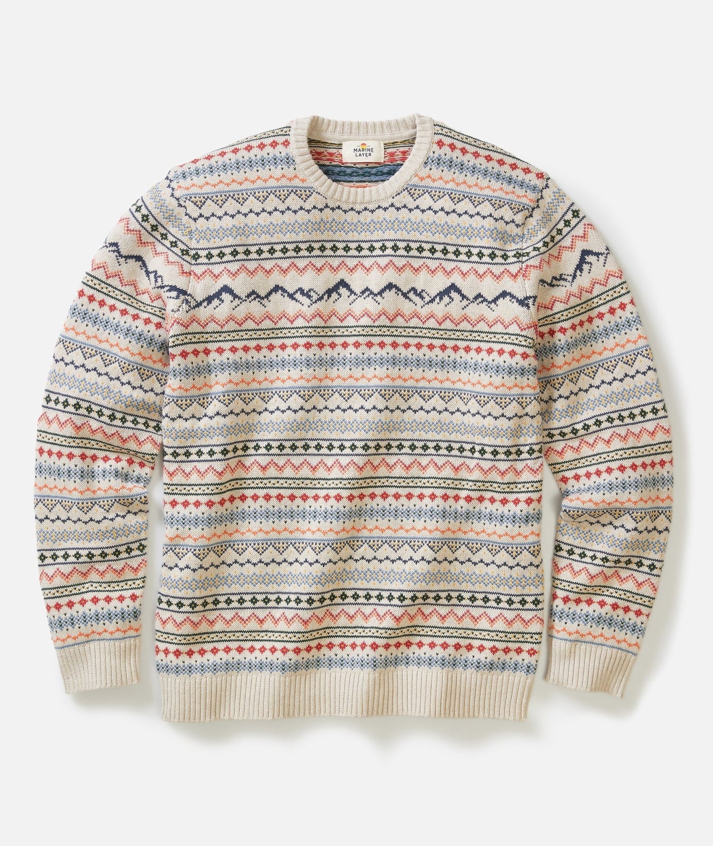 California Fair Isle Crew Sweater - MST GoodsMarine Layer