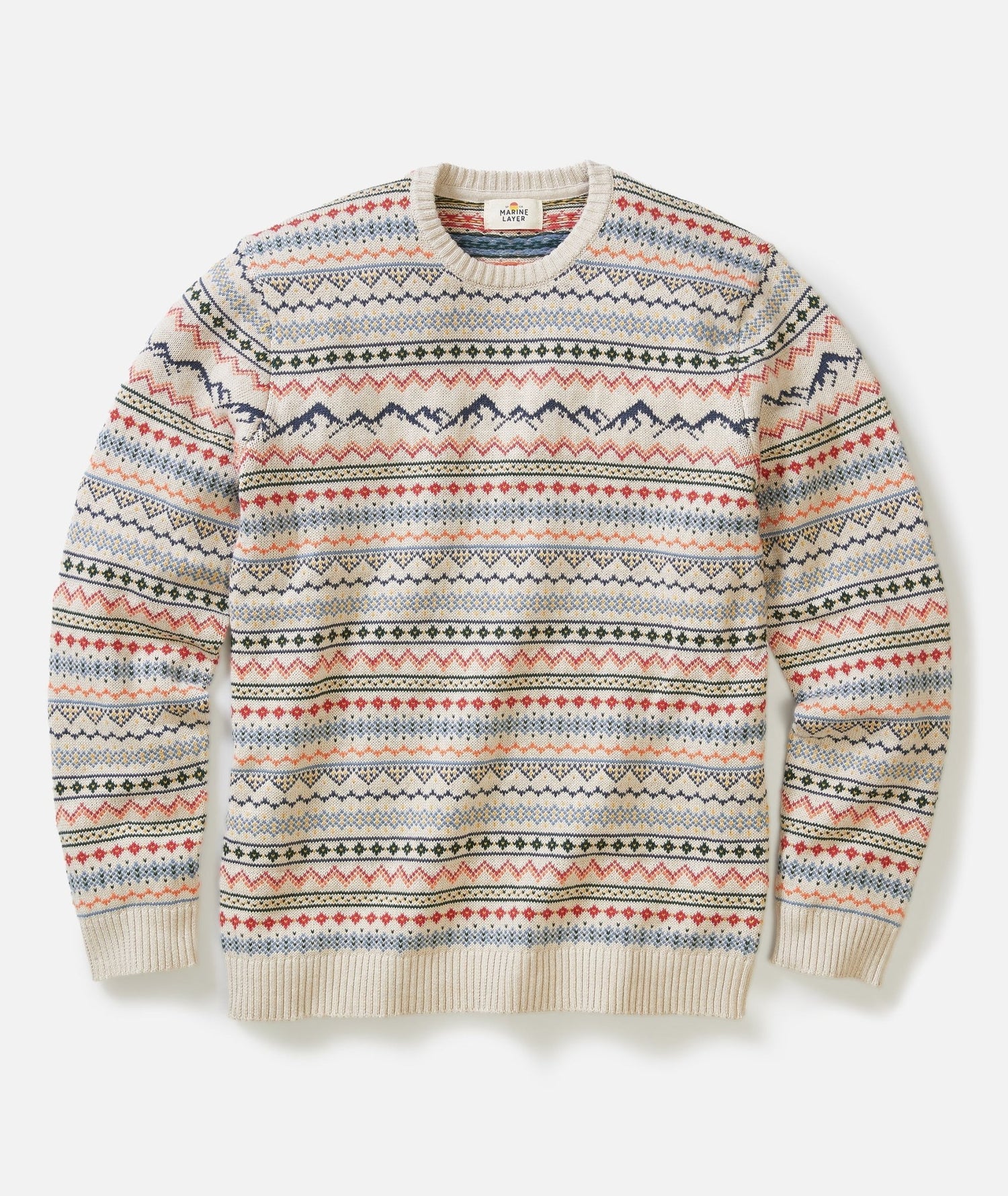 California Fair Isle Crew Sweater - MST GoodsMarine Layer