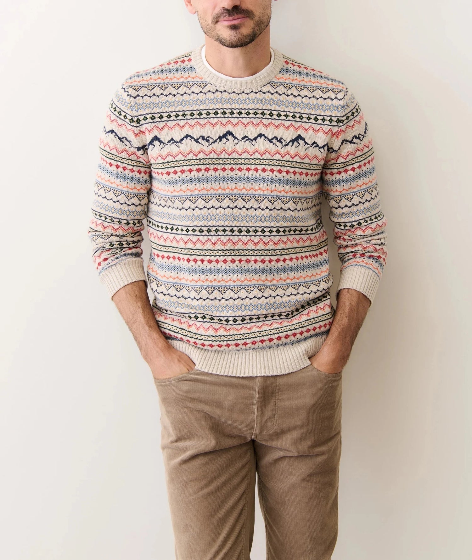 California Fair Isle Crew Sweater - MST GoodsMarine Layer