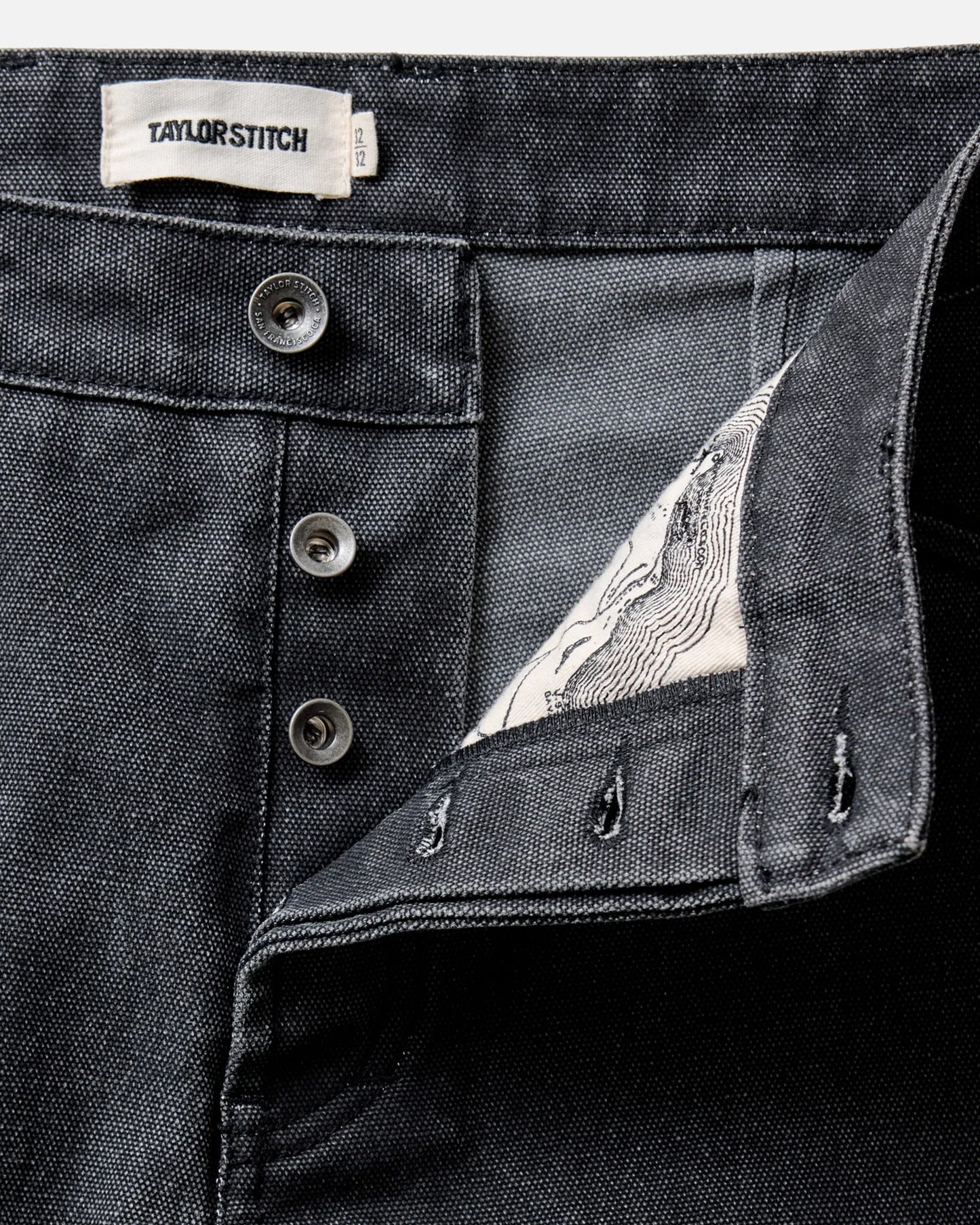 The Camp Pant in Coal Chipped Canvas