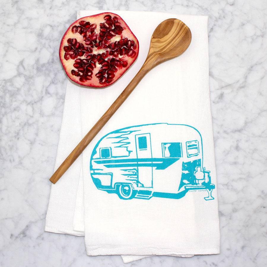 Camper Trailer Flour Sack Kitchen Towel