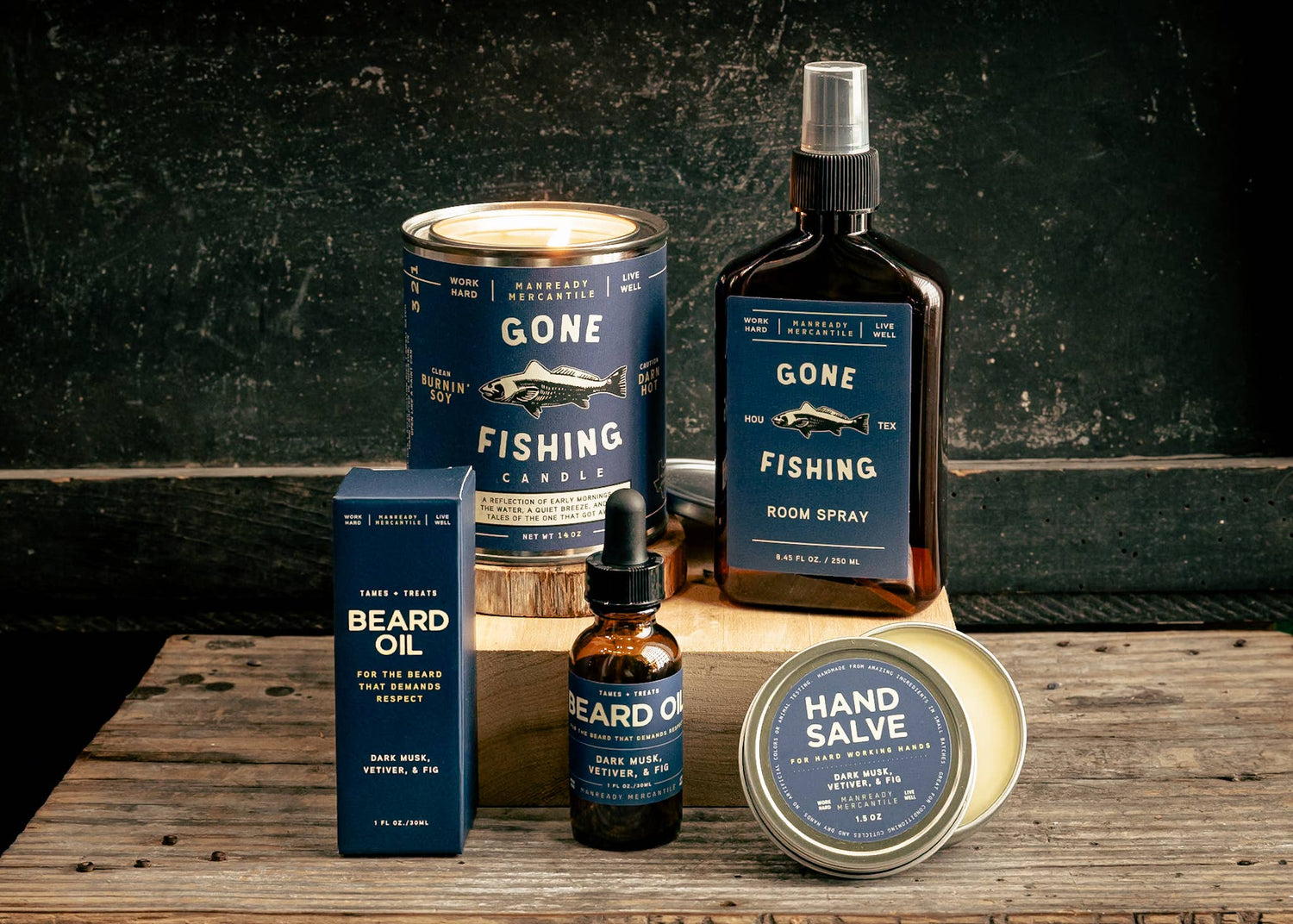 Candle | The Americana Series | Gone Fishing - MST GoodsManready Mercantile