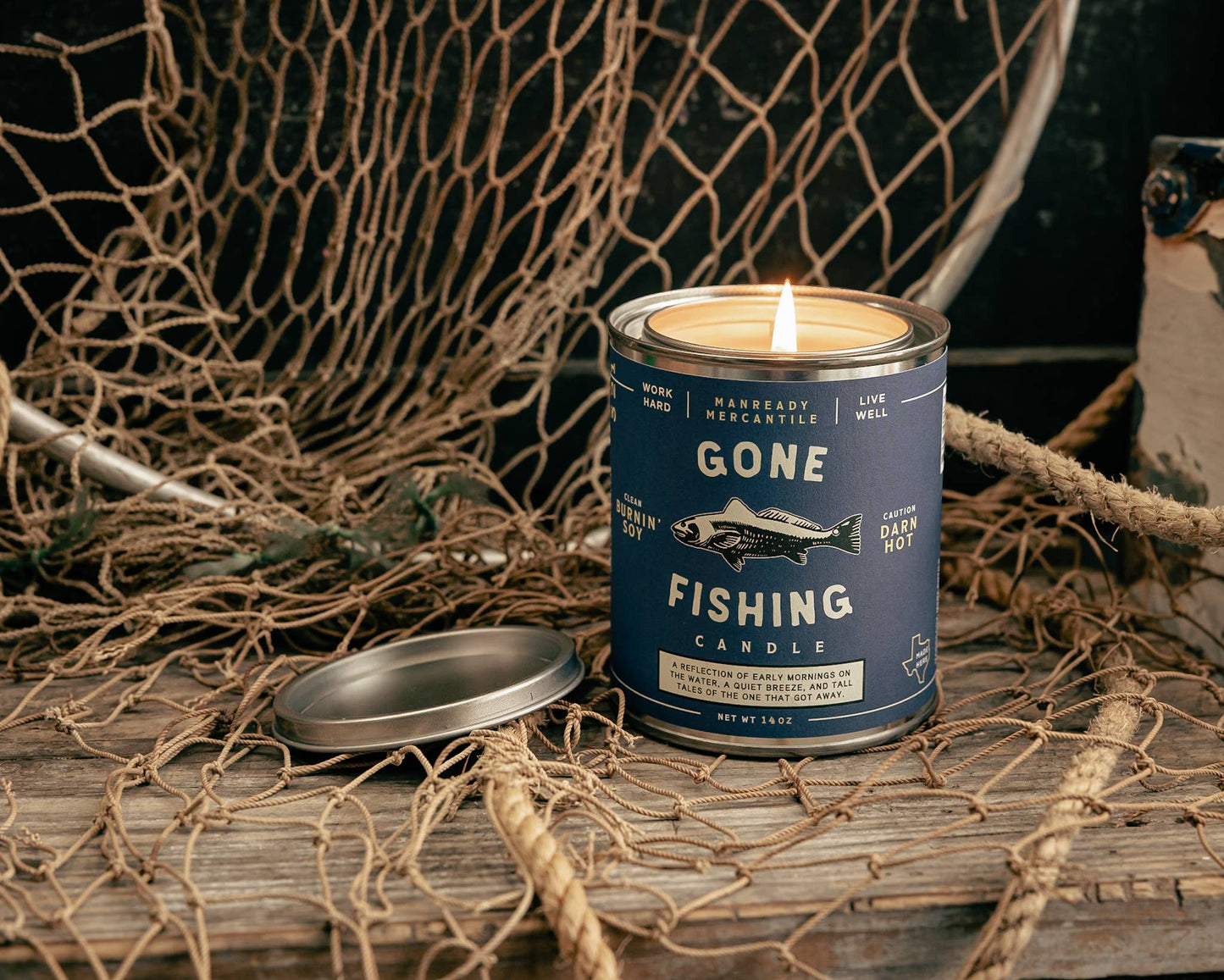 Candle | The Americana Series | Gone Fishing - MST GoodsManready Mercantile