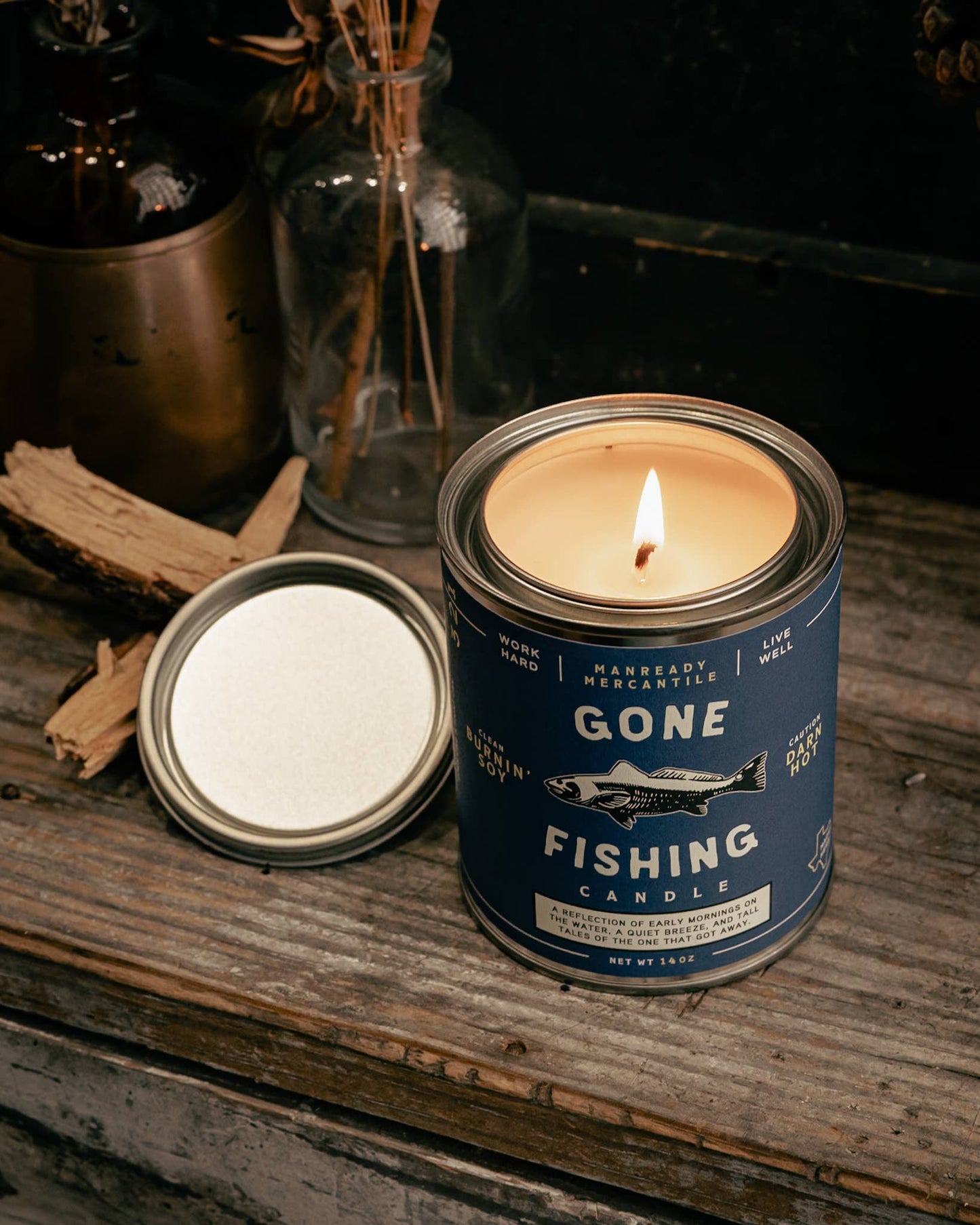 Candle | The Americana Series | Gone Fishing - MST GoodsManready Mercantile