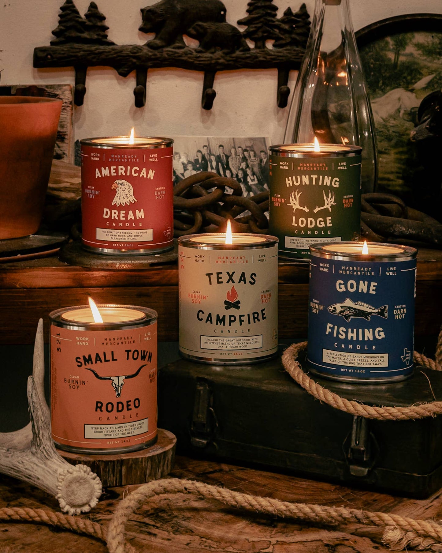 Candle | The Americana Series | Gone Fishing - MST GoodsManready Mercantile