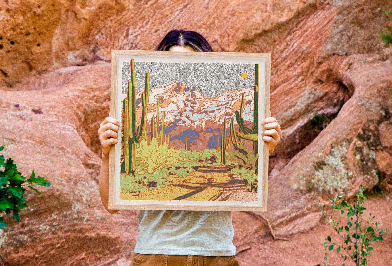 Catalina Desert Art Print - MST GoodsCaroline Clark