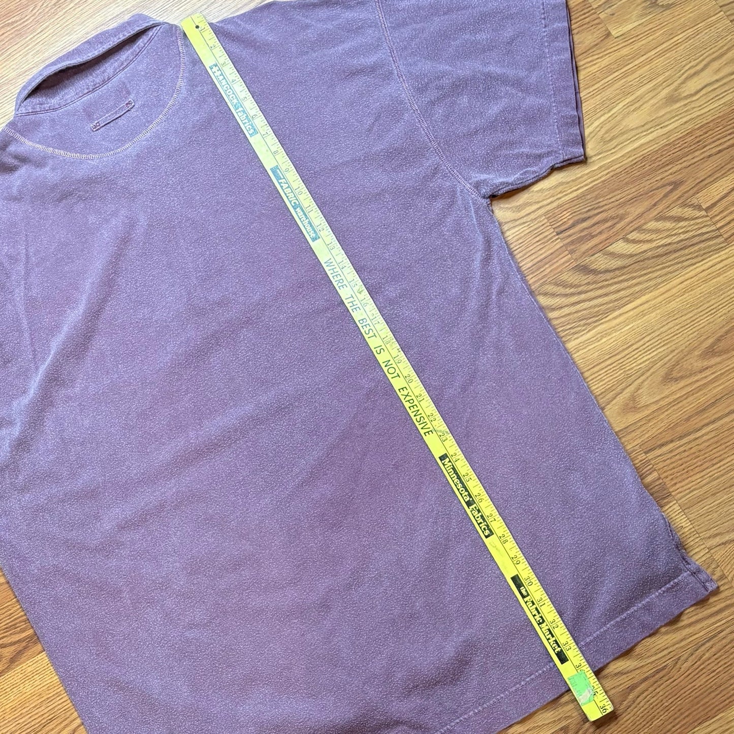 Vintage Y2K Abercrombie & Fitch Garment Dyed Purple Polo Shirt Mens XL Tall Fade