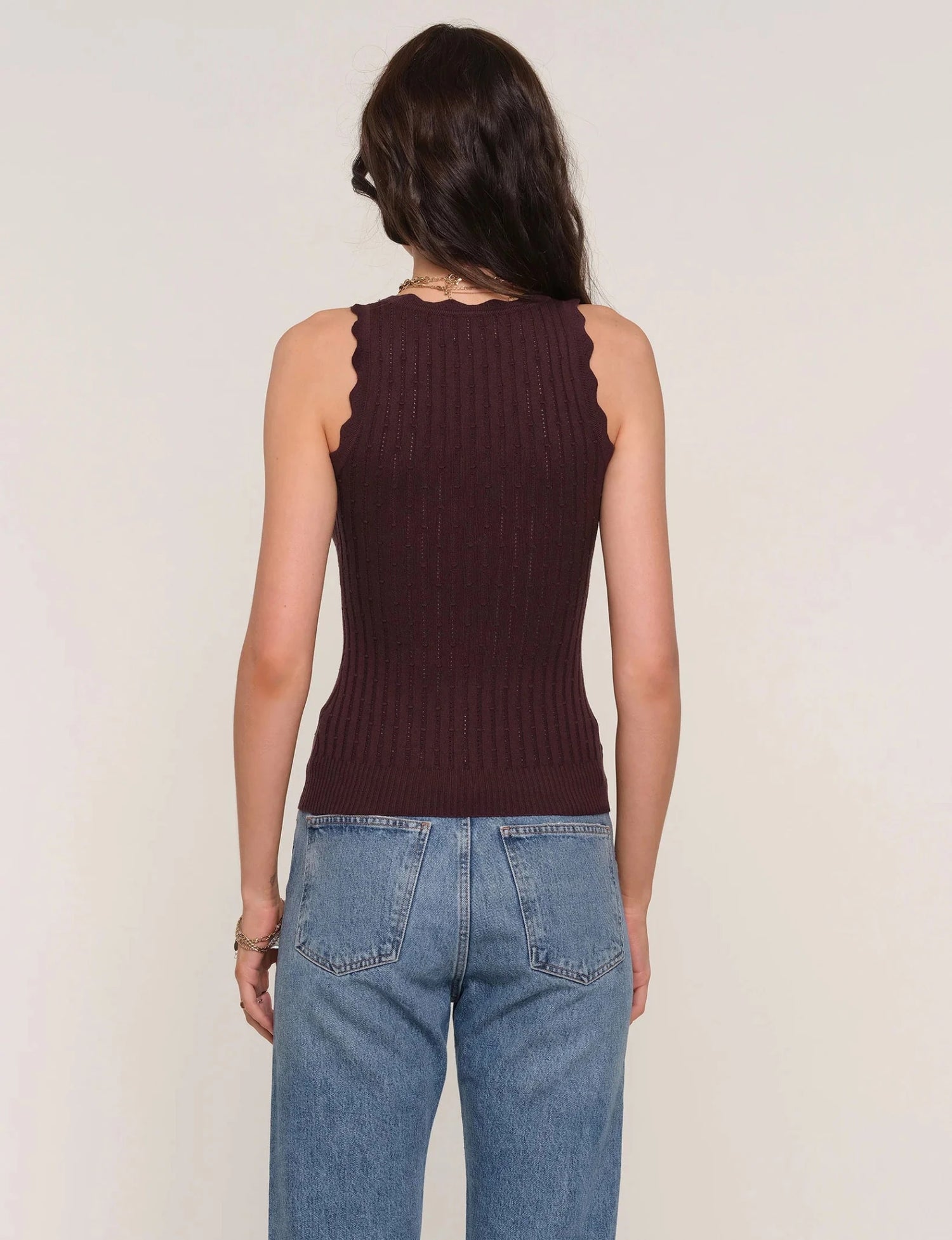 Cecili Knit Scalloped Tank - MST GoodsHeartloom