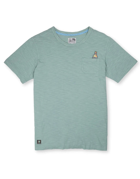 Cerveza For My Face A - Slub Pima Pocket Tee - MST GoodsGraphic TeeBaja Llama
