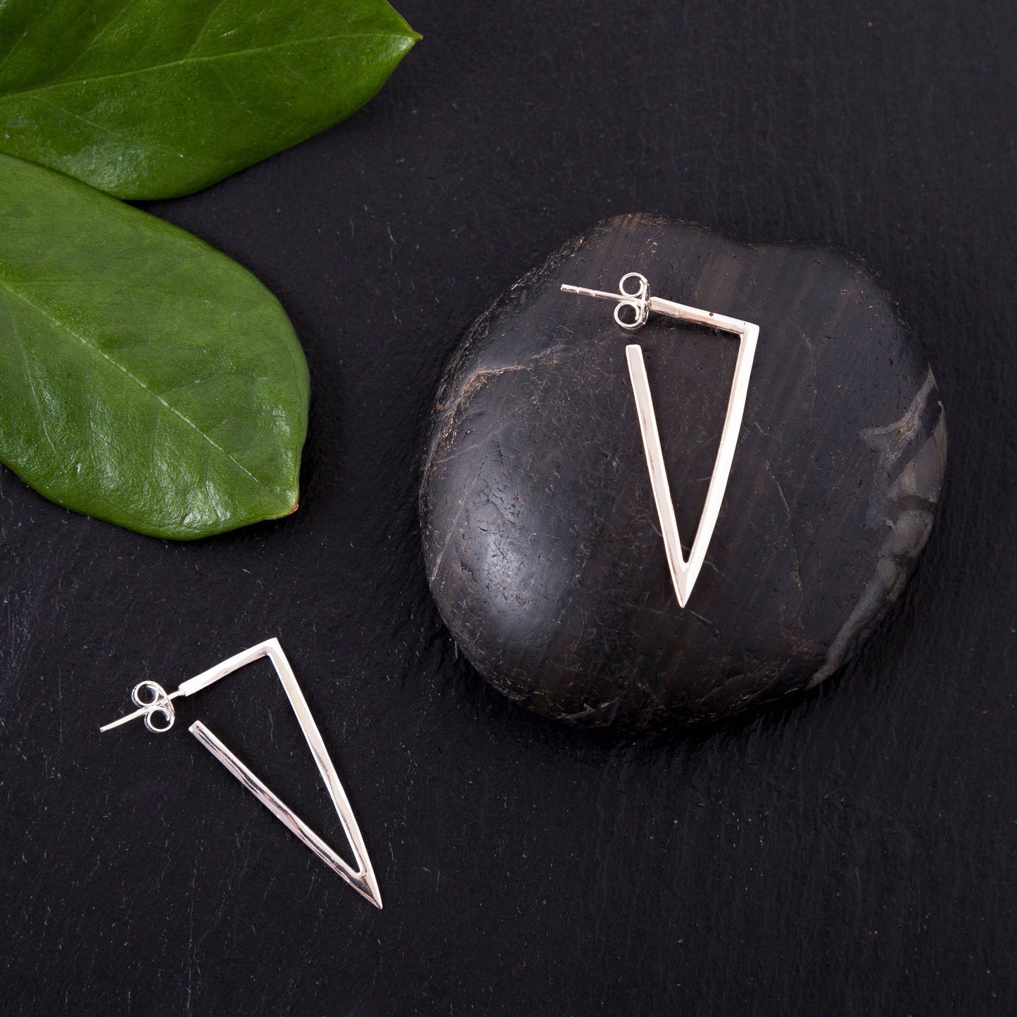 Sterling Silver Pointed Earring