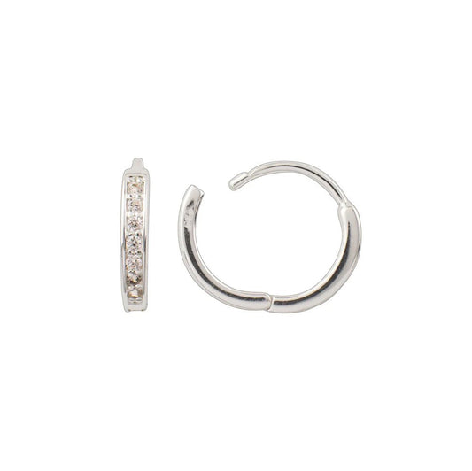 Channel Crystal Clicker Huggie Hoops - MST GoodsThe Good Collective