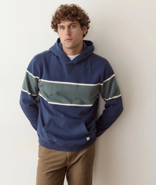 Cloud 9 Fleece Hoodie in Colorblock Mood Indigo - MST GoodsMarine Layer
