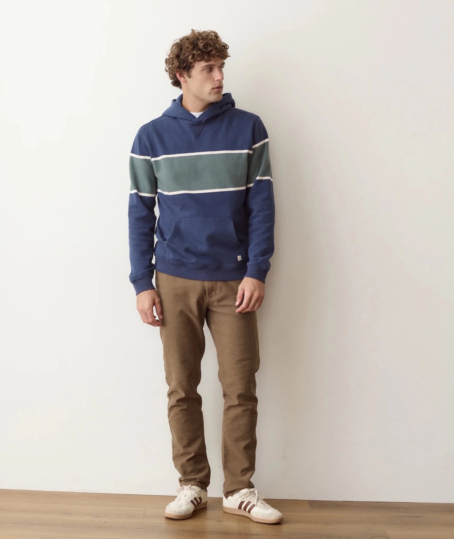 Cloud 9 Fleece Hoodie in Colorblock Mood Indigo - MST GoodsMarine Layer