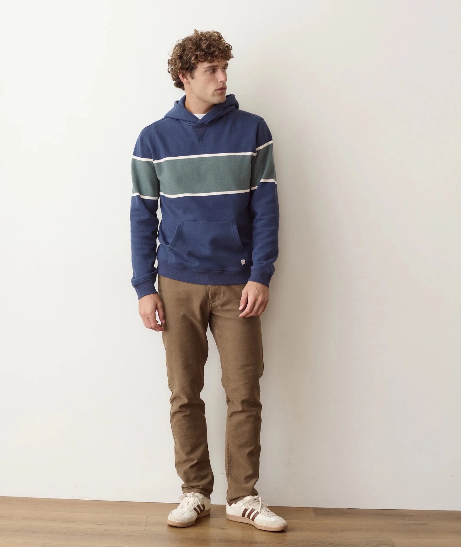 Cloud 9 Fleece Hoodie in Colorblock Mood Indigo - MST GoodsMarine Layer