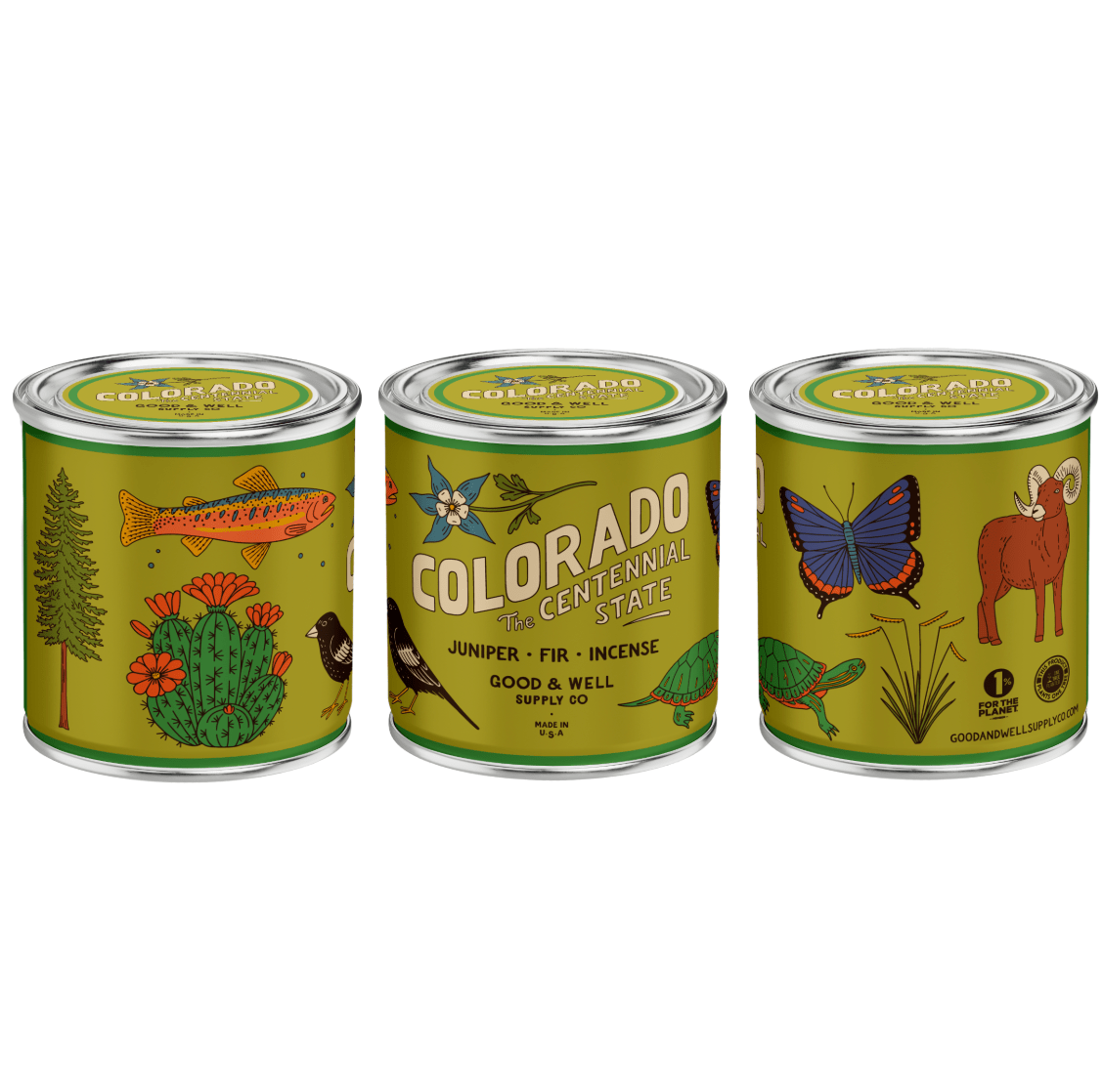 Colorado State Soy Candle - MST GoodsGood & Well Supply Co.
