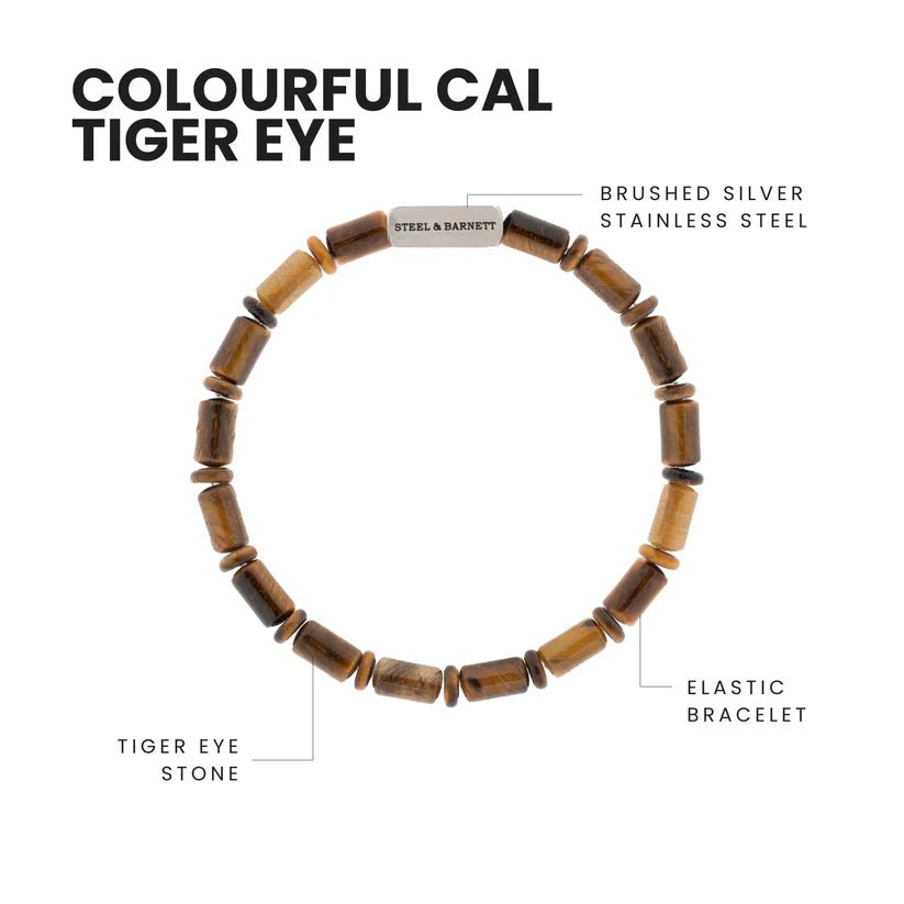 Colourful Cal Barrel Gemstone Bracelet - MST GoodsBraceletsSteel & Barnett
