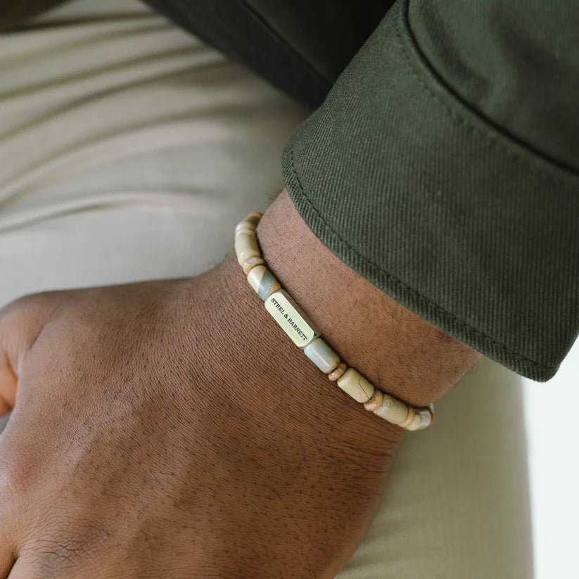 Colourful Cal Barrel Gemstone Bracelet - MST GoodsBraceletsSteel & Barnett