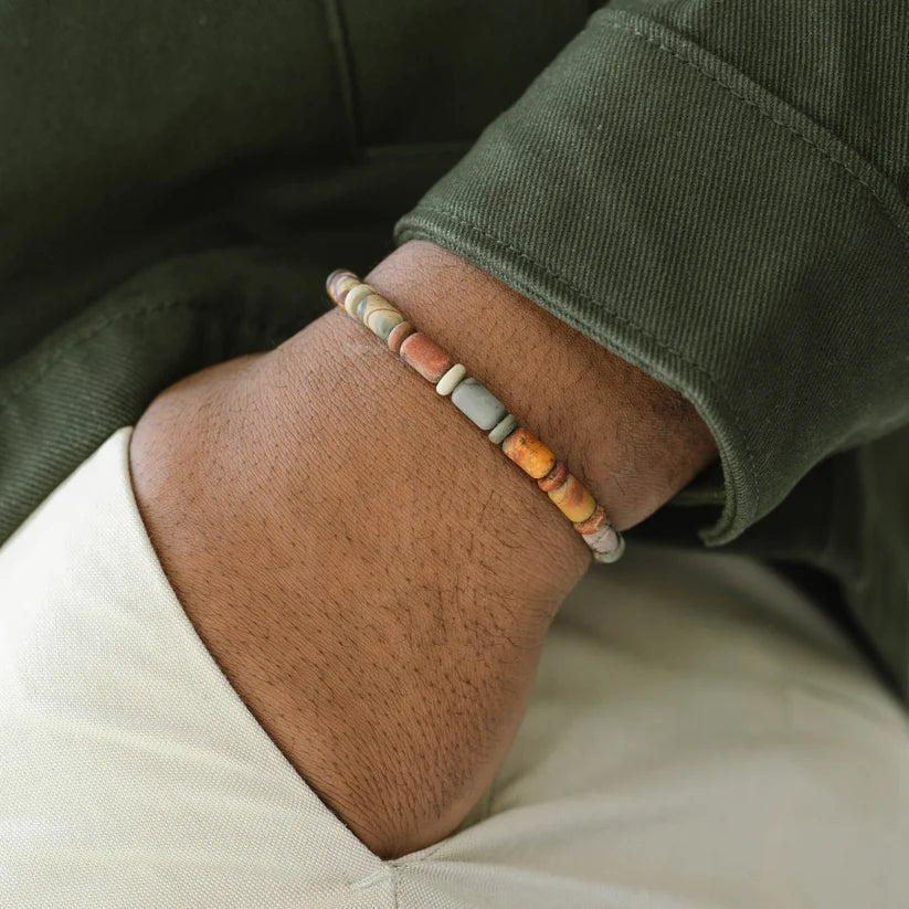 Colourful Cal Barrel Gemstone Bracelet - MST GoodsBraceletsSteel & Barnett