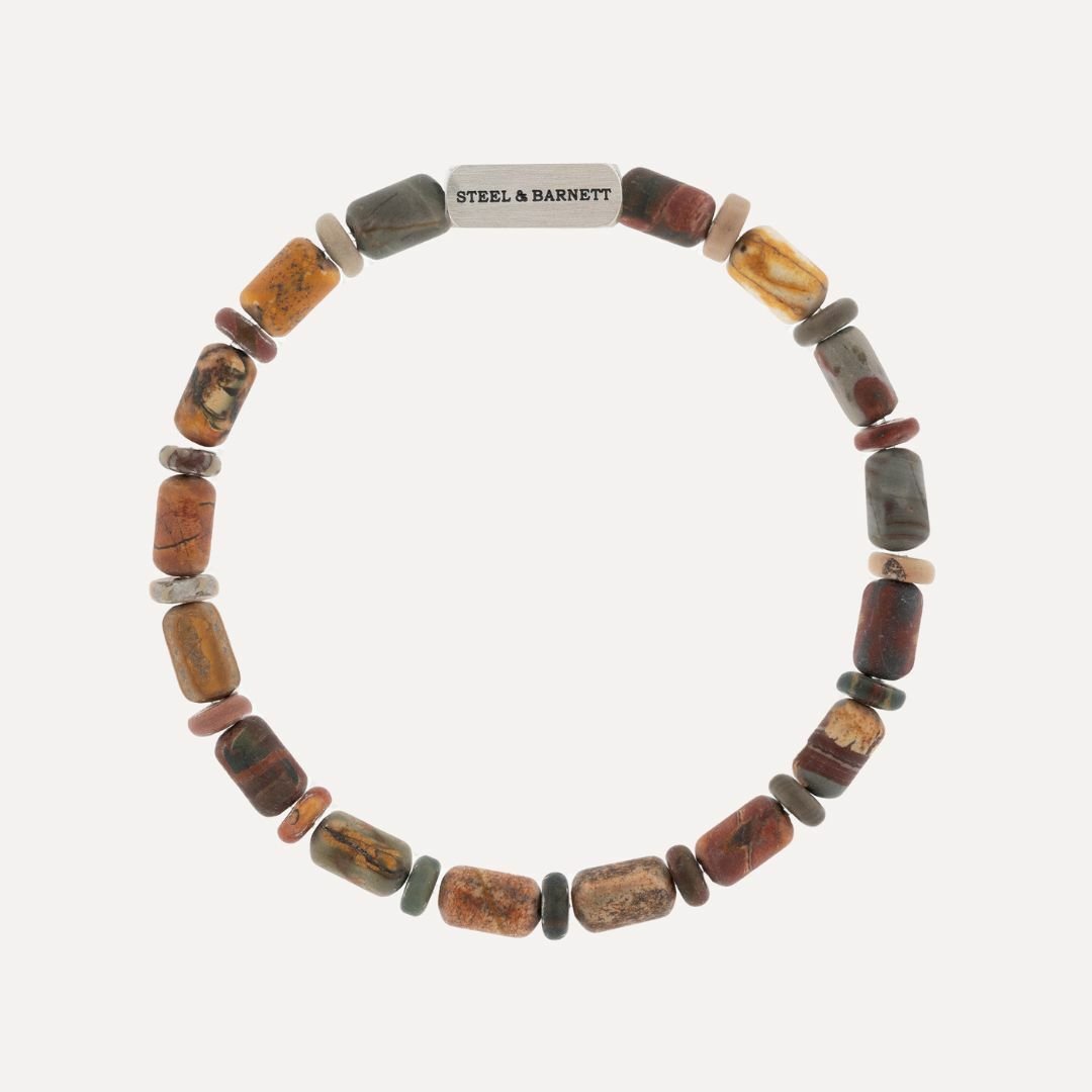 Colourful Cal Barrel Gemstone Bracelet - MST GoodsBraceletsSteel & Barnett