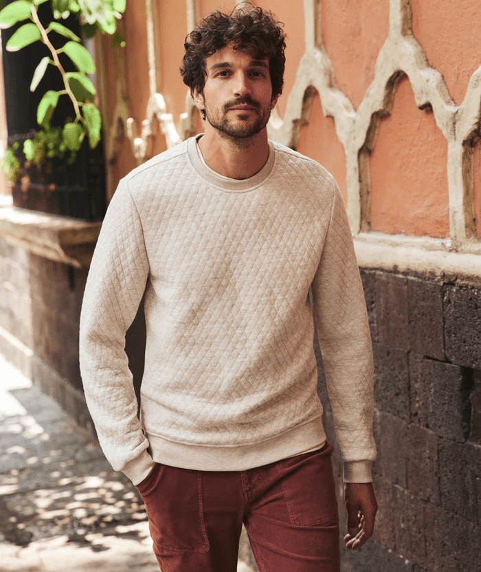 Corbet Quilted Crewneck - MST GoodsMarine Layer