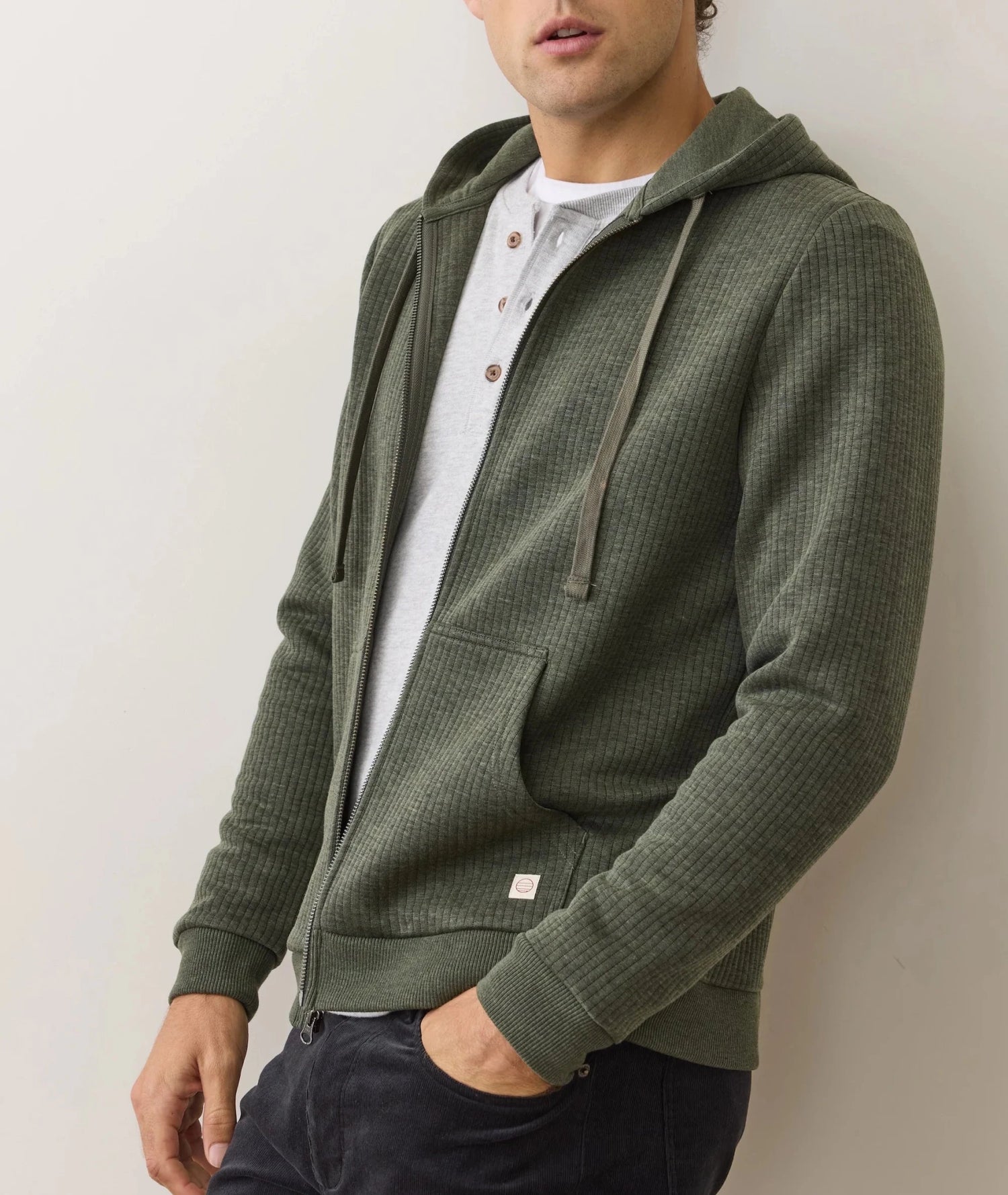 Corbet Quilted Full Zip Hoodie - MST GoodsMarine Layer