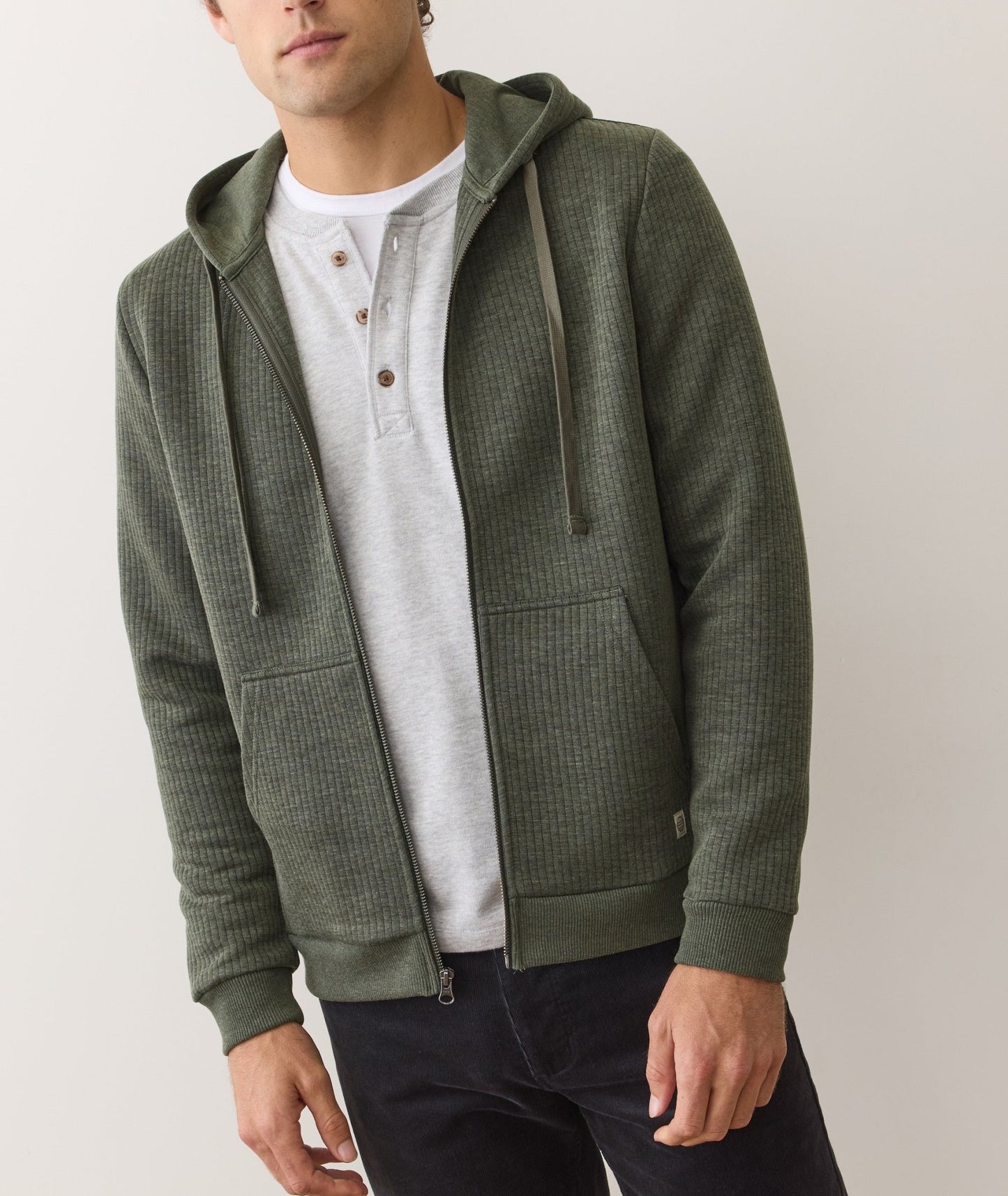 Corbet Quilted Full Zip Hoodie - MST GoodsMarine Layer