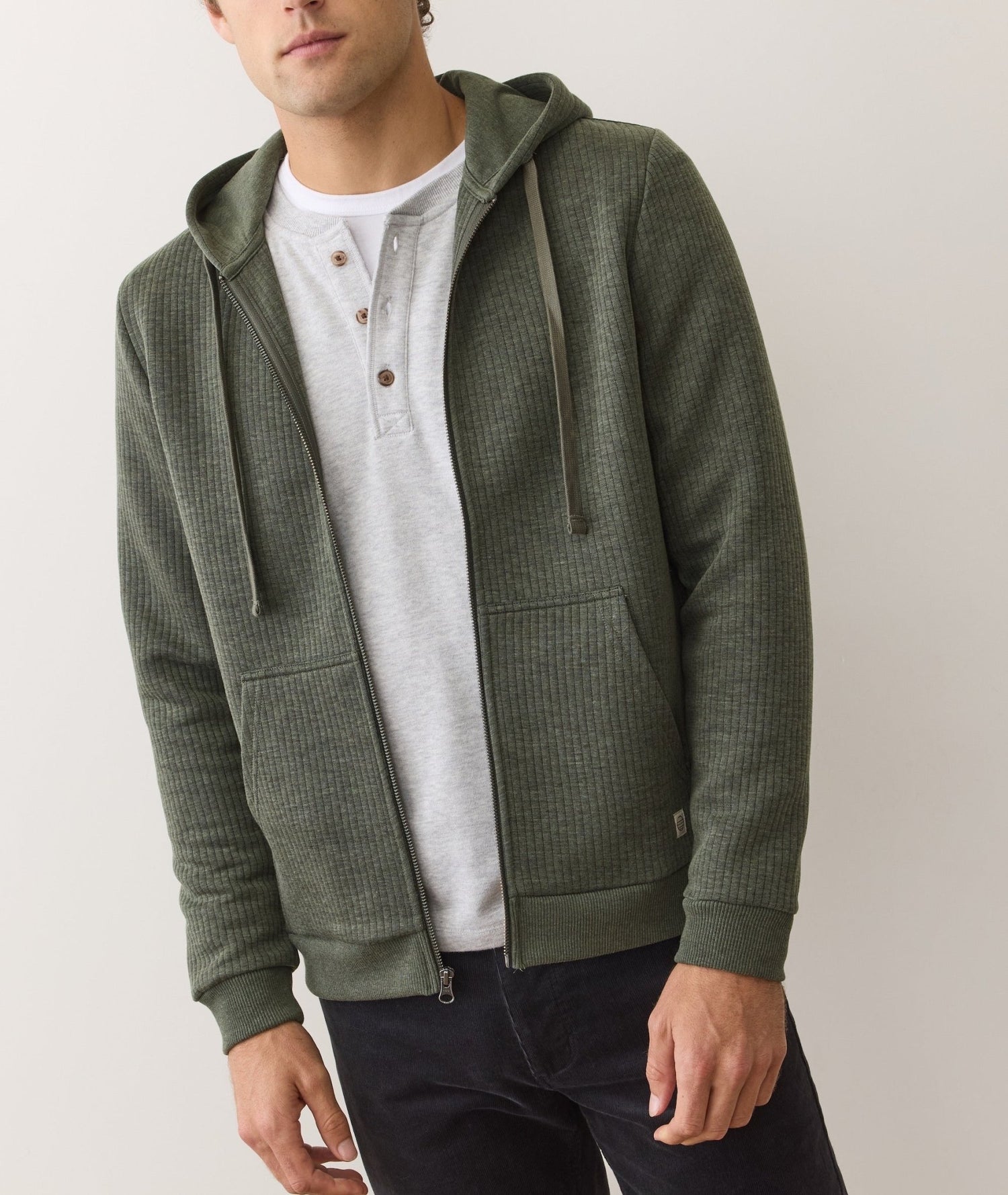 Corbet Quilted Full Zip Hoodie - MST GoodsMarine Layer
