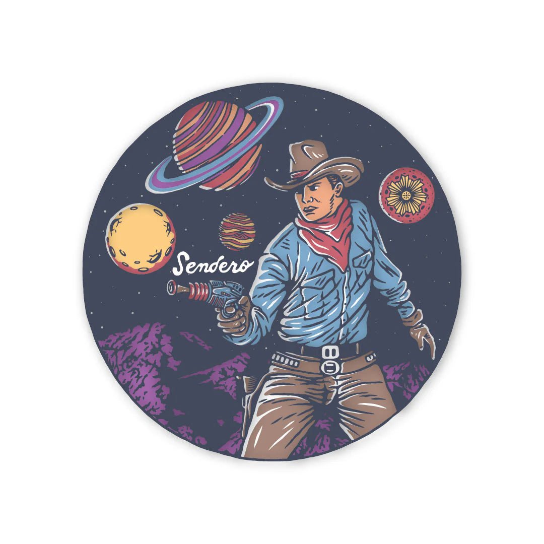 Cosmic Cowboy Sticker - Holographic - MST GoodsSendero Provisions Company
