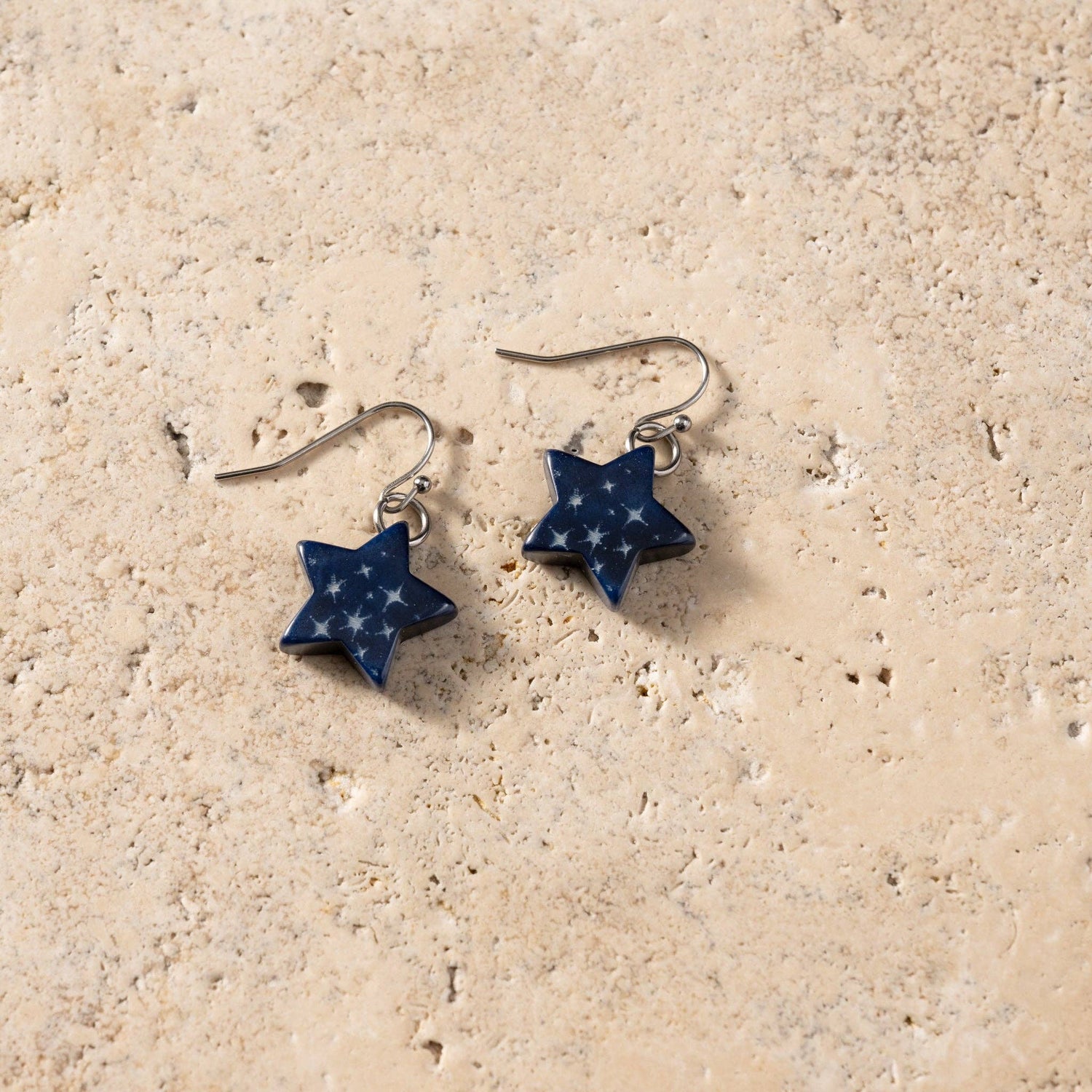 Costera Tagua Nut Star Earrings - MST GoodsTen Thousand Villages
