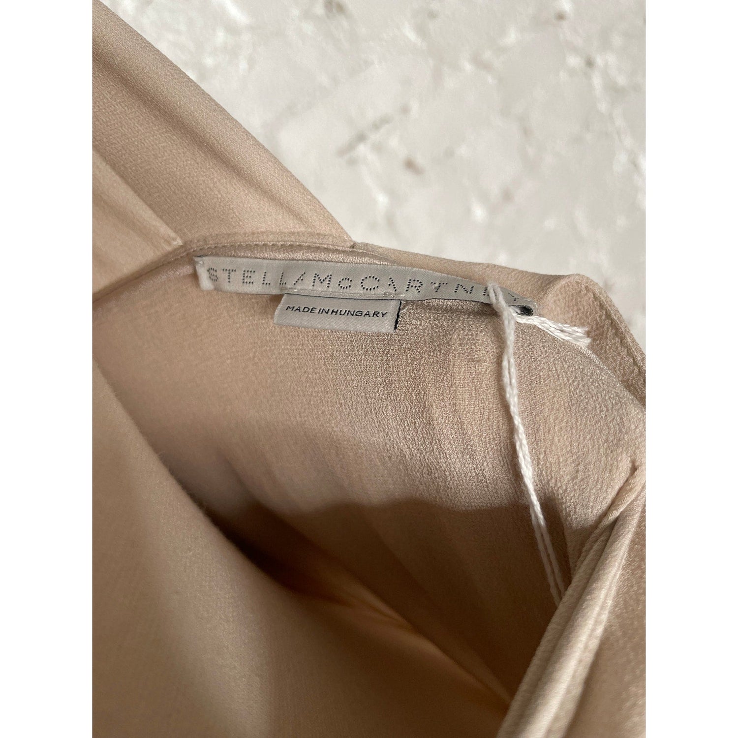 Couture Stella McCartney Carleigh Silk Georgette Maxi Dress Taupe 40 $2600 - MST GoodsStella McCartney