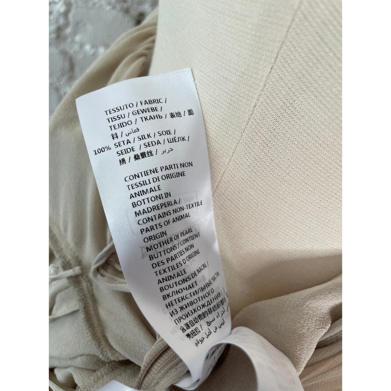 Couture Stella McCartney Carleigh Silk Georgette Maxi Dress Taupe 40 $2600 - MST GoodsStella McCartney