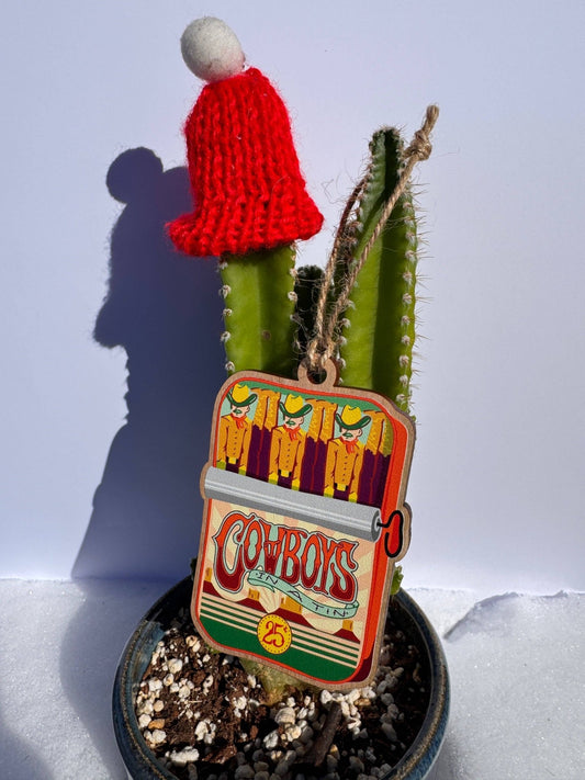 Cowboys in a Tin Ornament - MST GoodsCaroline Clark
