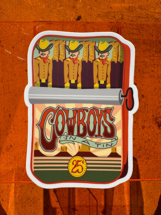 Cowboys in a Tin Sticker - MST GoodsCaroline Clark