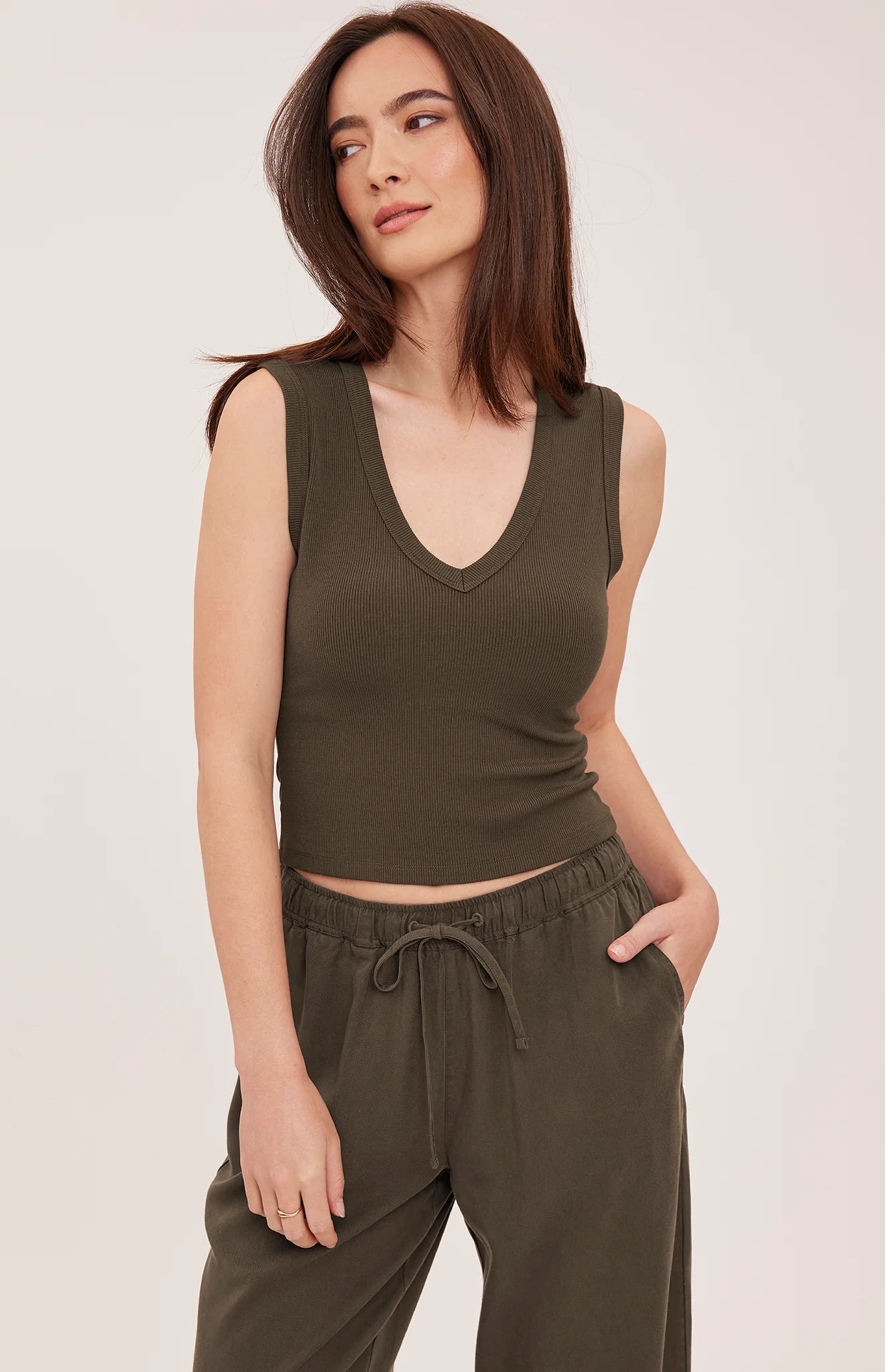 Crawford Tank Top Bayleaf