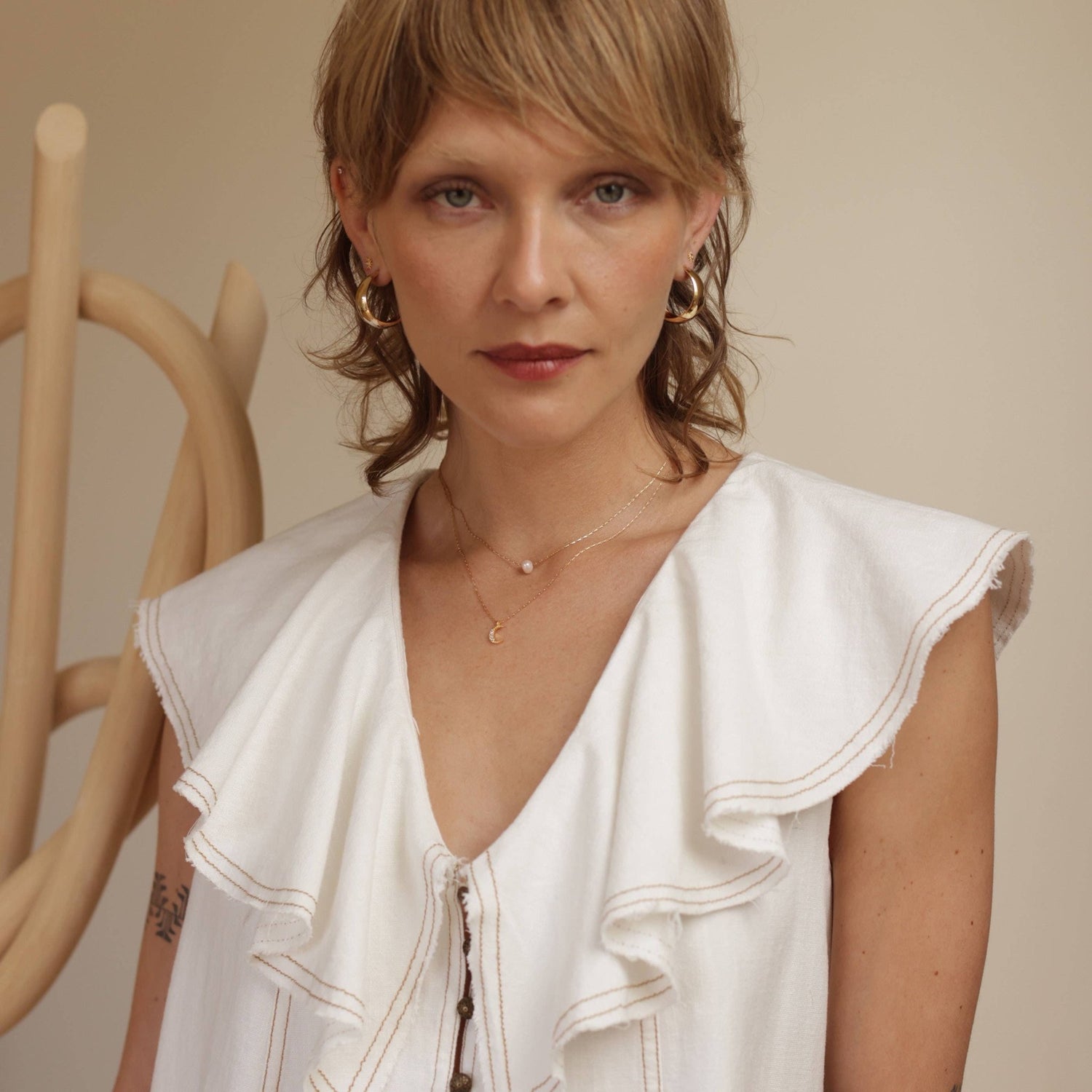 Crescent Moon Charm Necklace - MST GoodsAmano Studio