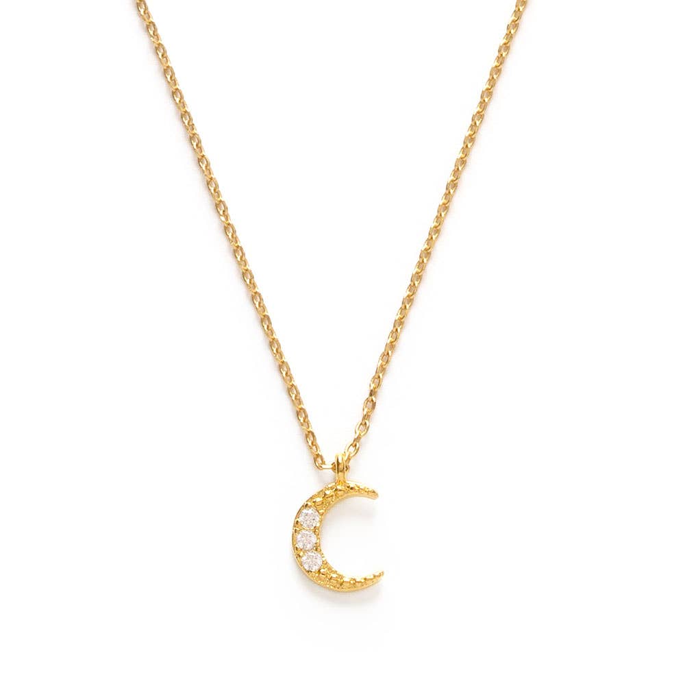 Crescent Moon Charm Necklace - MST GoodsAmano Studio