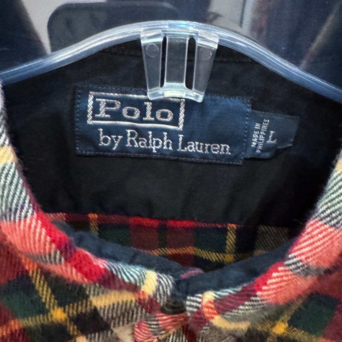Vintage 1990s Polo by Ralph Lauren Flannel Cotton Soft Heavy L
