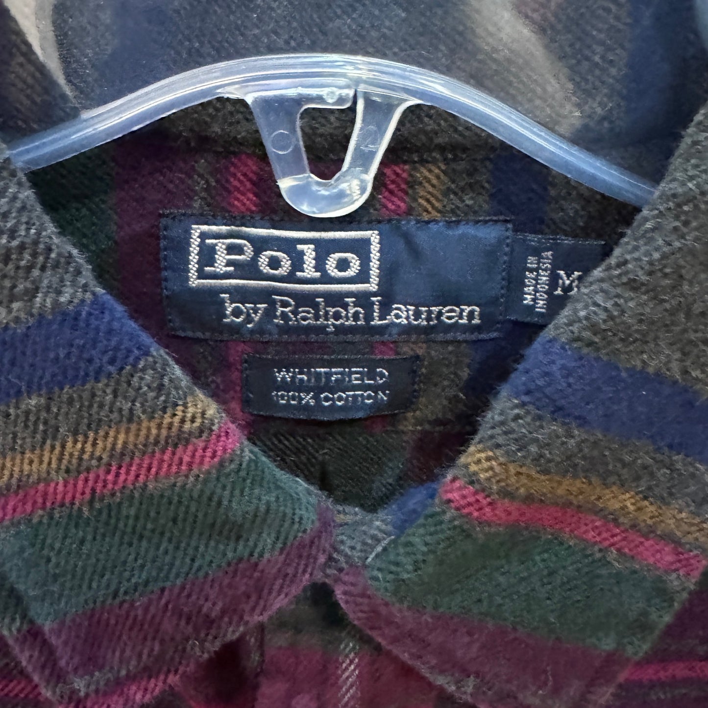 Vintage 1990s Polo Ralph Lauren Flannel Cotton Soft Heavy M