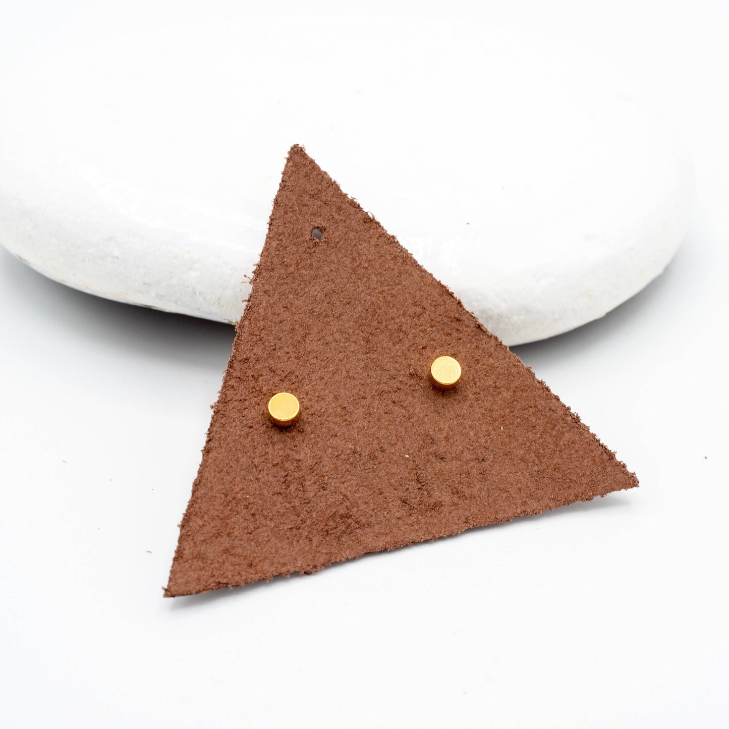 Crystal Planet Screw Back Stud - Stainless & Gold Plated