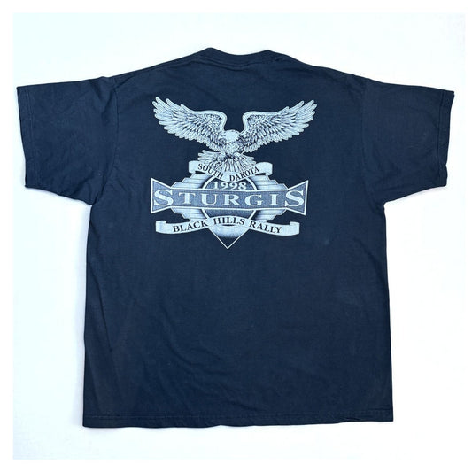 Vintage T-Shirt Bad to the Bone Sturgis 1998 Harley Davidson Biker Design XL