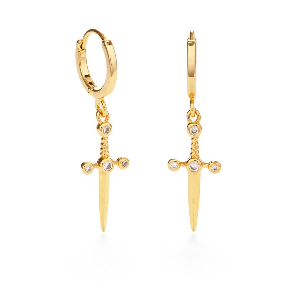 Dagger Huggie Hoops - MST GoodsEarringsAmano Studio