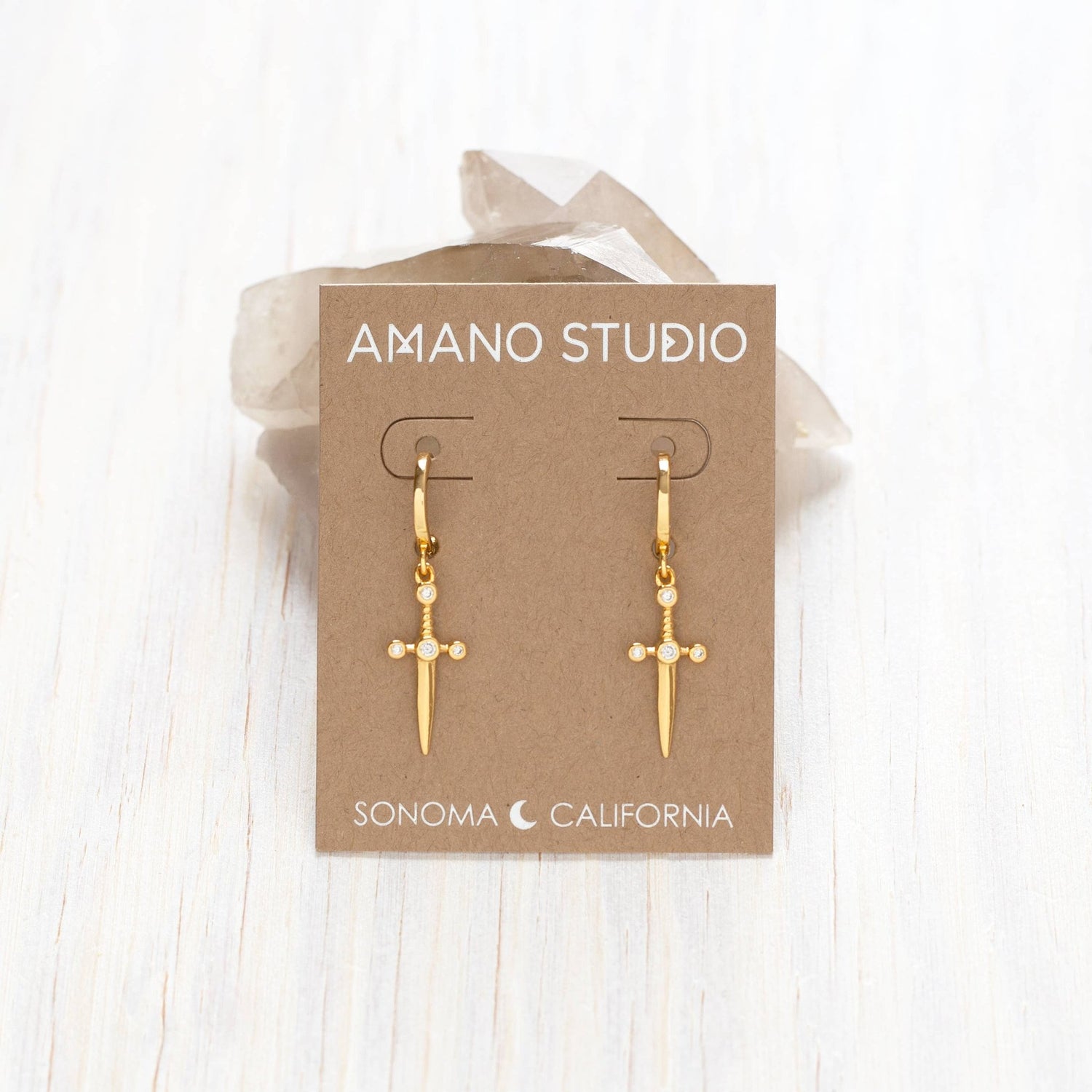 Dagger Huggie Hoops - MST GoodsEarringsAmano Studio