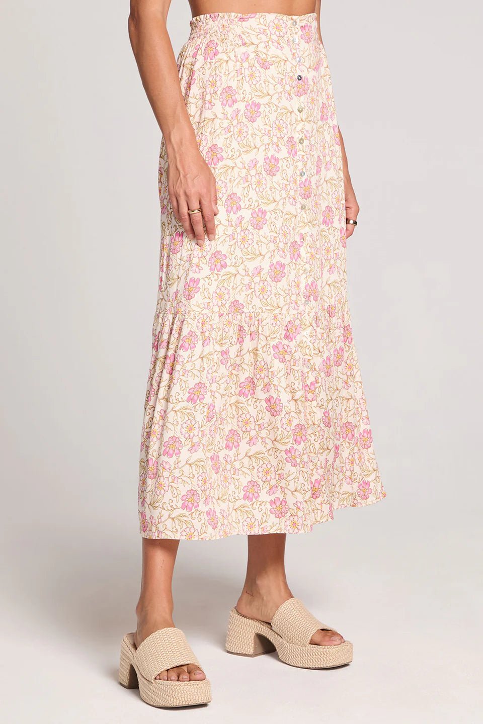 Dagny Floral Midi Skirt - MST GoodsSaltwater Luxe