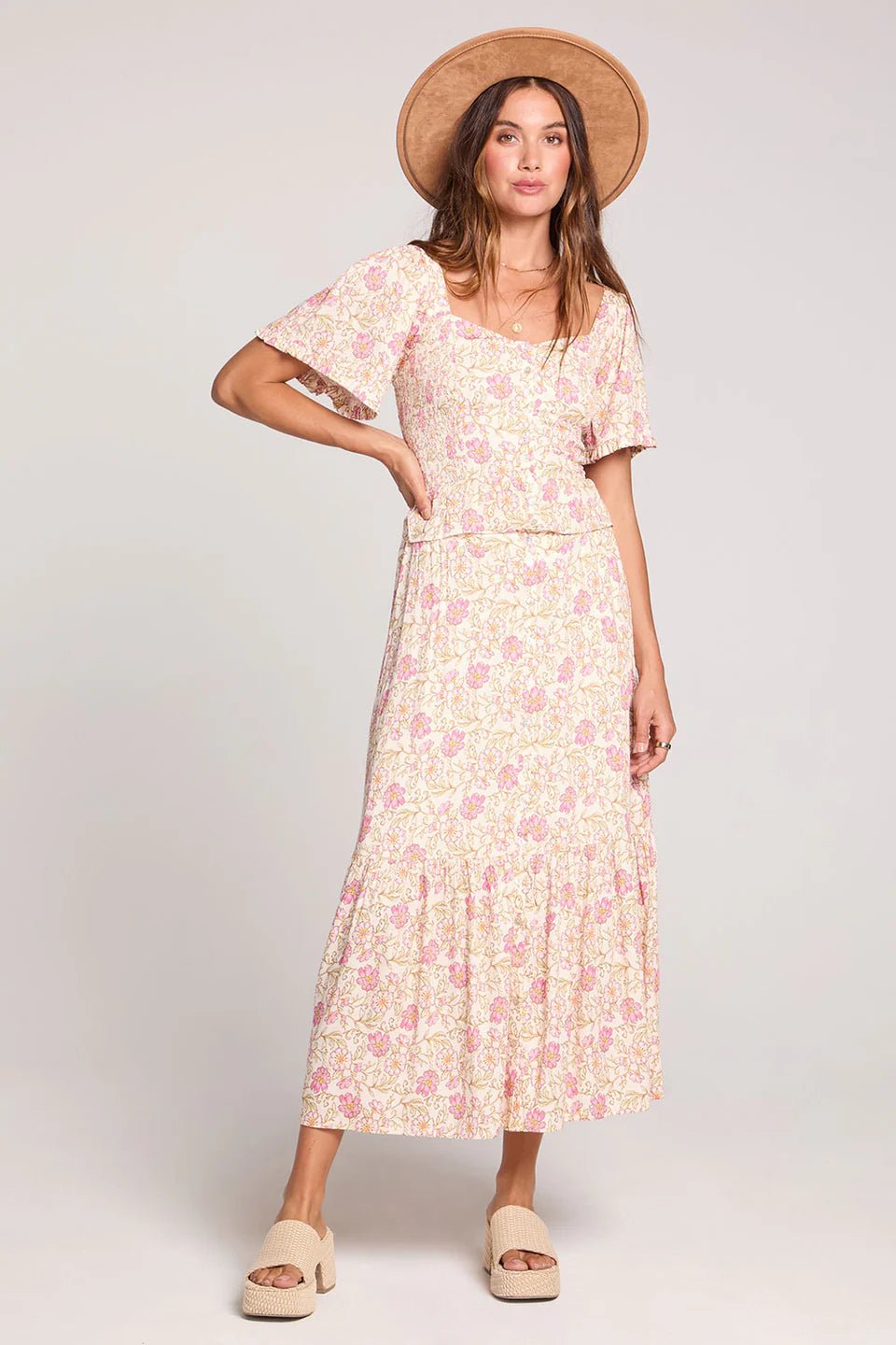 Dagny Floral Midi Skirt - MST GoodsSaltwater Luxe