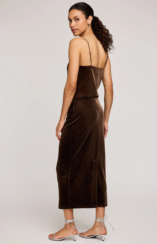 Dahlia Velvet Skirt - MST GoodsGentle Fawn
