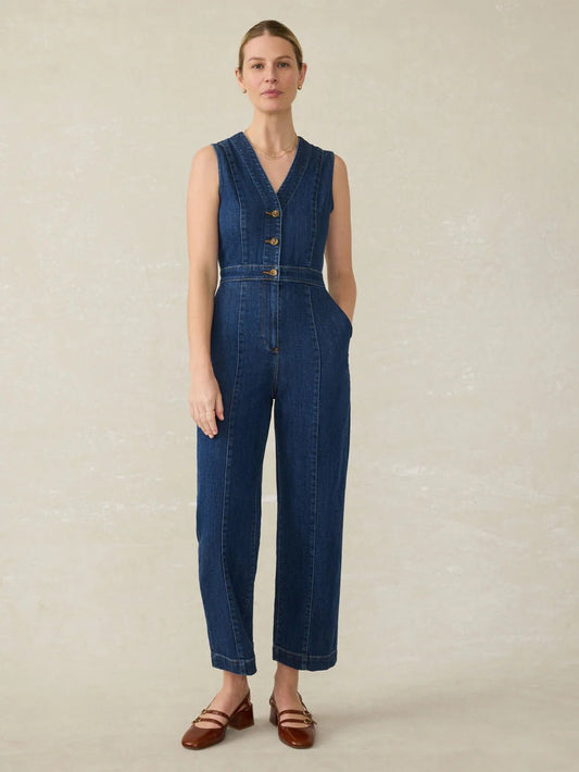 Denim Giselle Jumpsuit - MST GoodsFaherty
