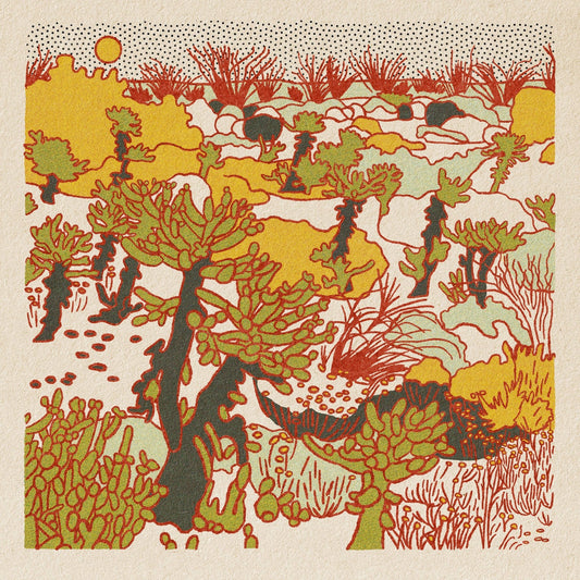 Desert Mountain 10 12x12 - MST GoodsArt PrintCaroline Clark