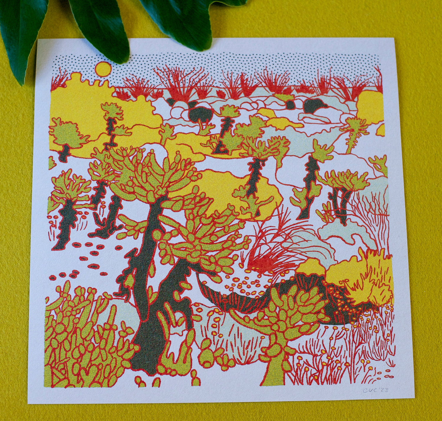 Desert Mountain 10 12x12 - MST GoodsArt PrintCaroline Clark