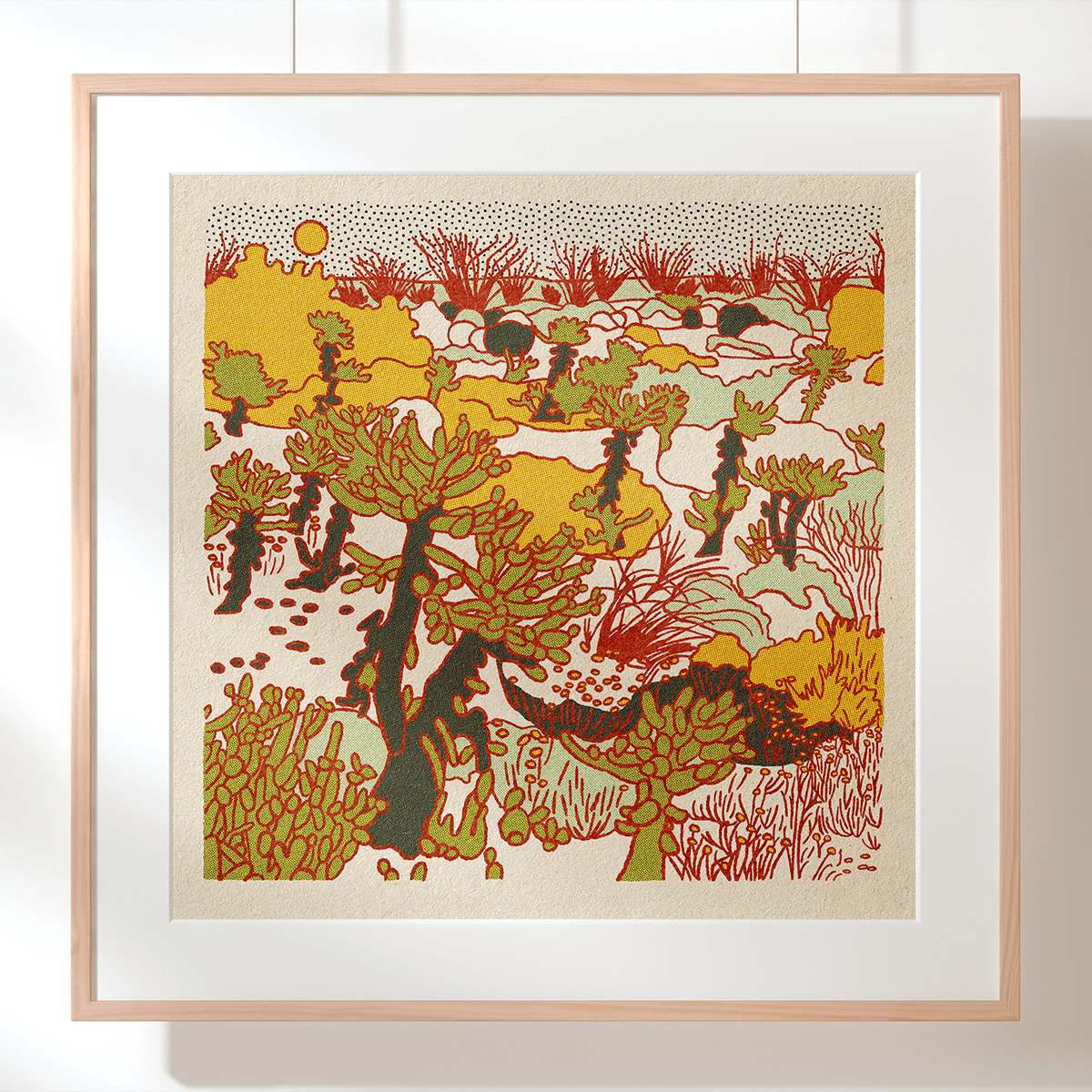 Desert Mountain 10 12x12 - MST GoodsArt PrintCaroline Clark