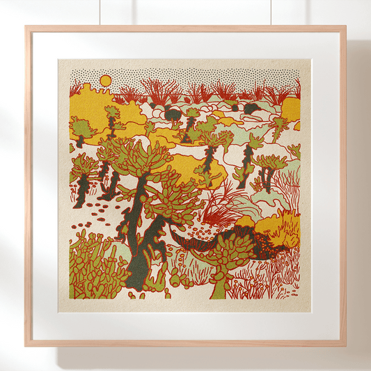 Desert Mountain 10 12x12 - MST GoodsArt PrintCaroline Clark